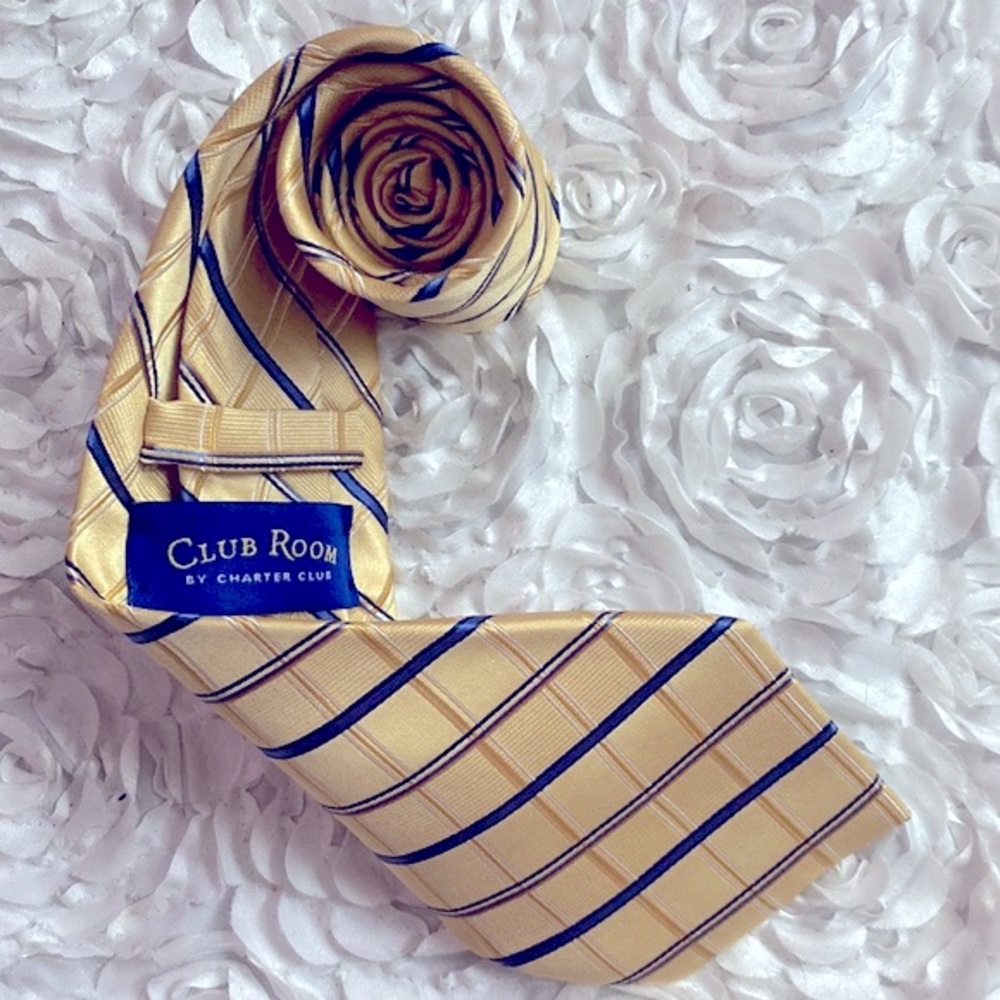 New Club Room‎ mens silk striped tie